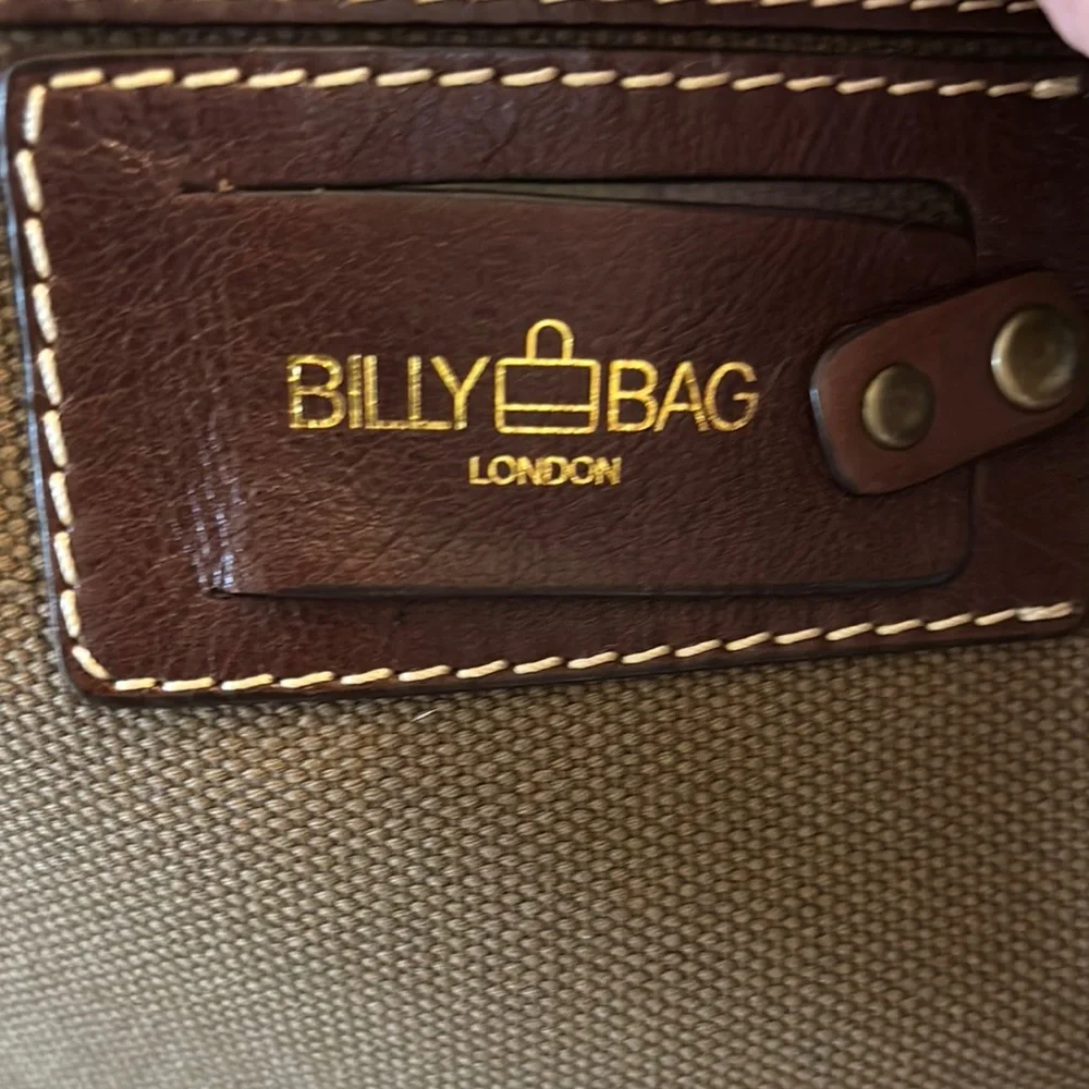 Billy Bag, London Stylish Brown Canvas Messenger Bag
